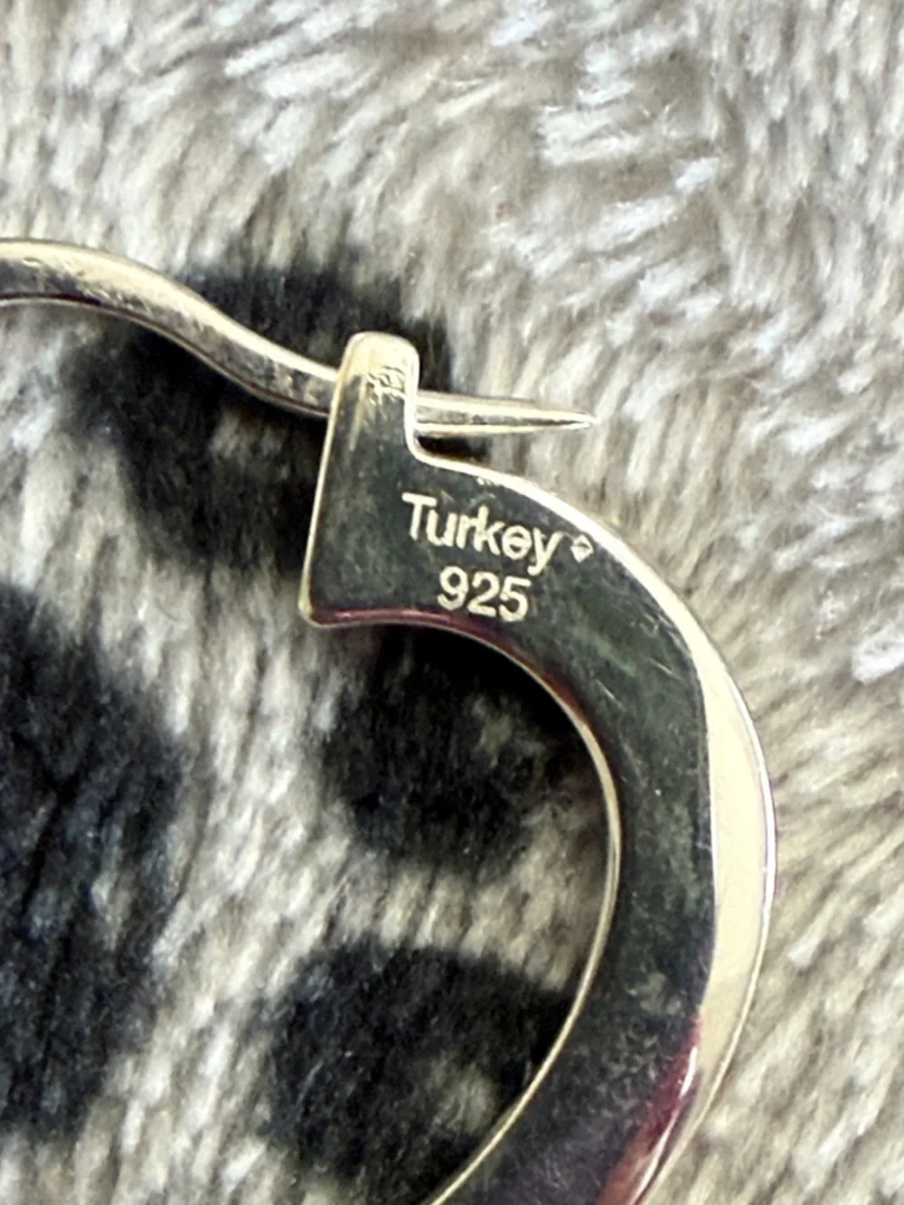 COACH Sterling Silver Open Heart Hoop Earrings - Picture 3 of 5